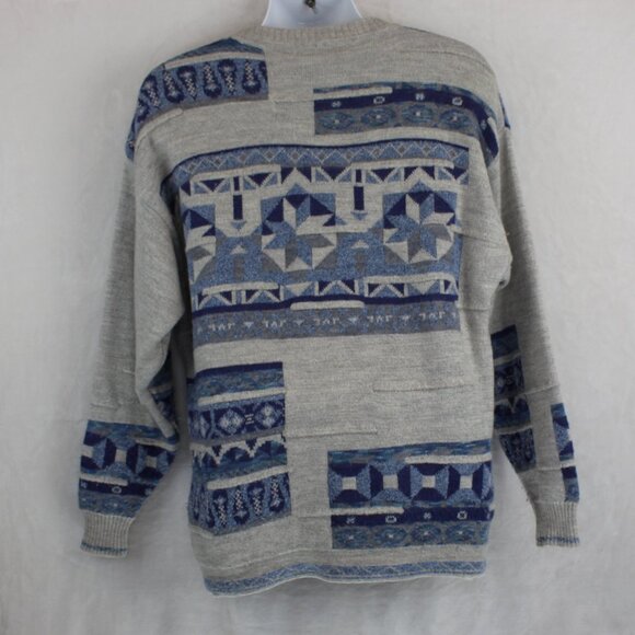 Valentino Geometric Mohair Wool Blend Mens Sweater (IT 48/US 12 - XL) - Picture 2 of 9